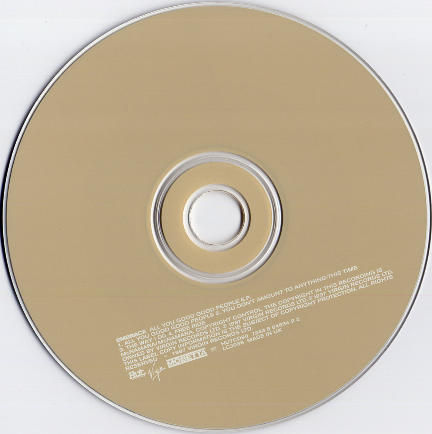 Embrace  All You Good Good People Ep (1997) : CD